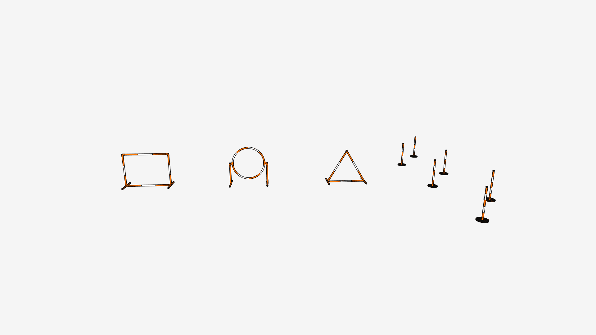 DRONIEUS Drone Training Prop Pack — all four training props in one frame